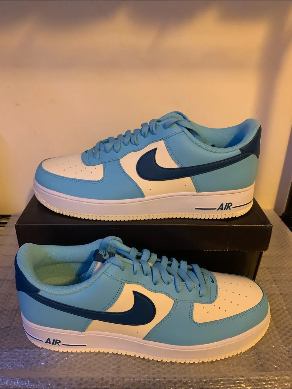 Nike Air Force 1 '07 Low Aquarius Blue Coconut Milk HF4837-407 - Men’s Size 14